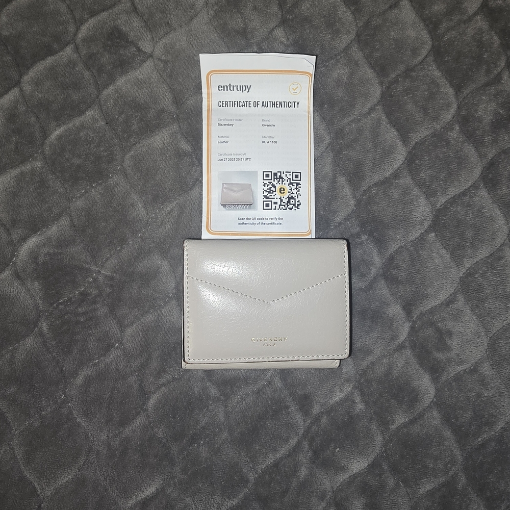 Givenchy Cream Leather Wallet